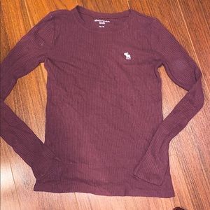 Girls Abercrombie Kids ribbed purple top